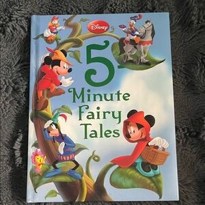 Disney 5-Minute Fairy Tales Book with Colorful Characters